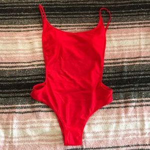 SunnyCo Red One Piece Swimsuit